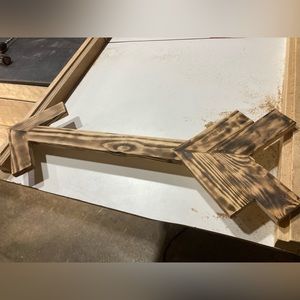 Hand built wood arrow ‘Wall Art’ or coat rack